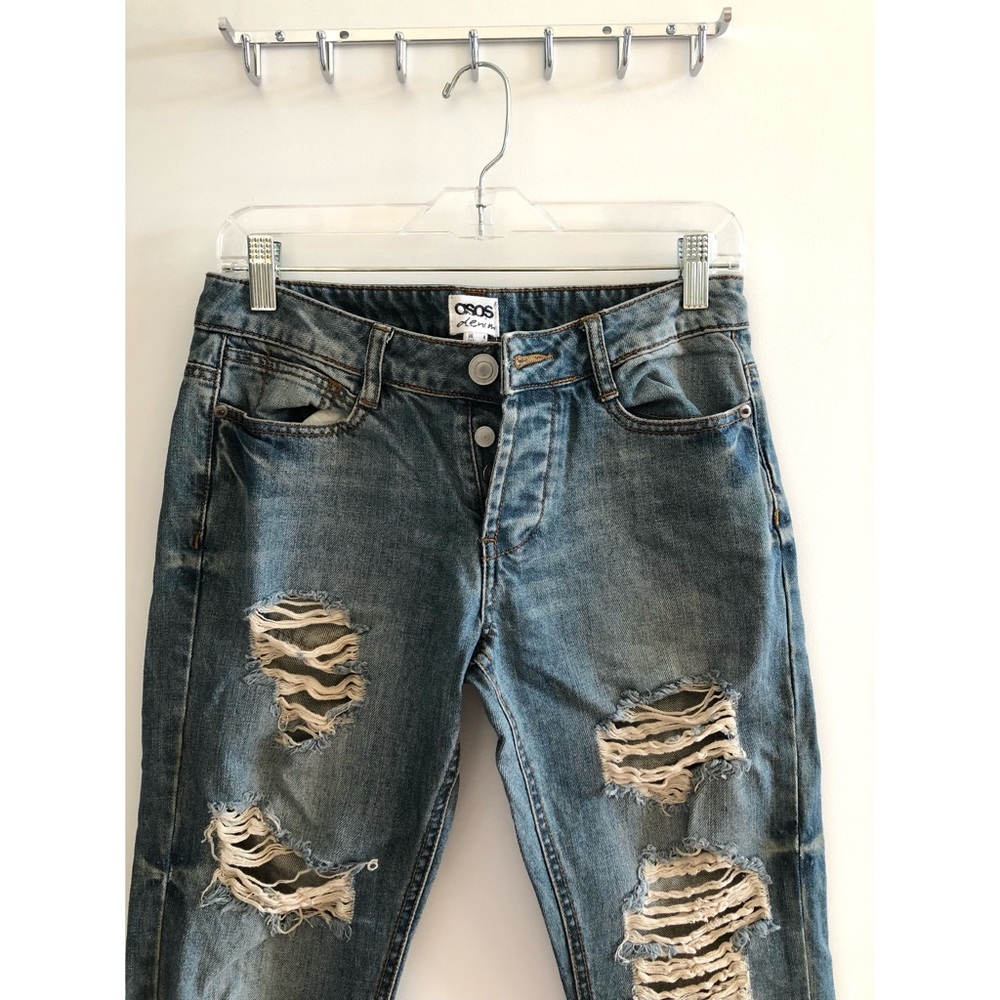 ASOS Ripped Denim Boyfriend Jeans - Picture 2 of 5